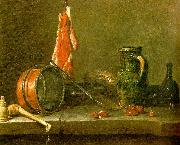jean-Baptiste-Simeon Chardin A  Lean Diet with Cooking Utensils USA oil painting artist